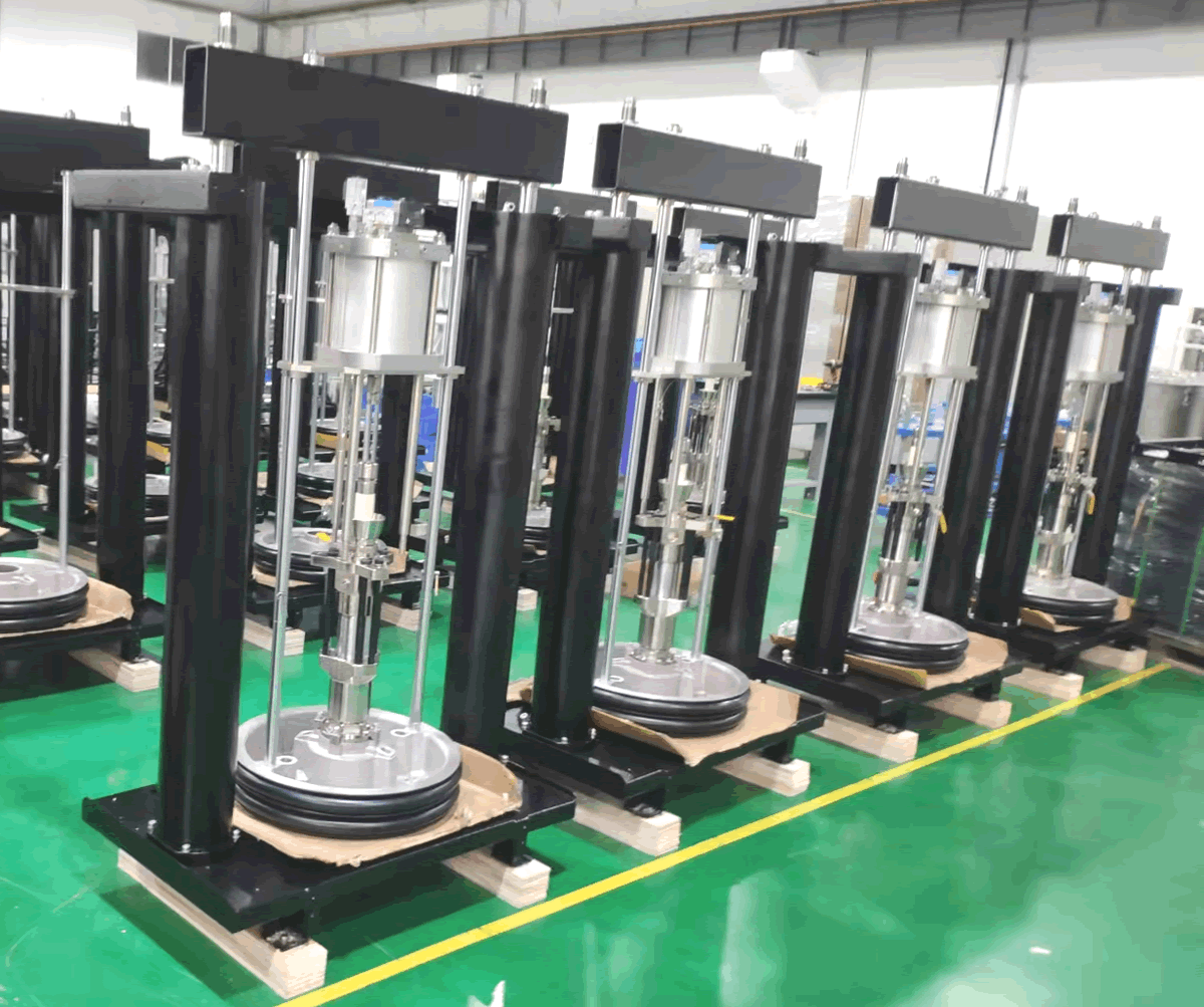 涂胶系统 | 注胶供料泵料泵升降气缸 涂胶系统 | 注胶供料泵料泵升降气缸